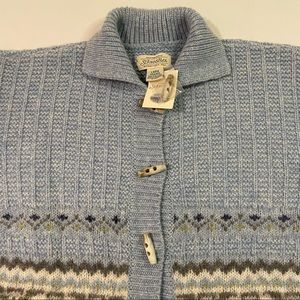 Vintage St Johns Bay Women’s Wool Toggle Button Sweater Size LRG / NWT!